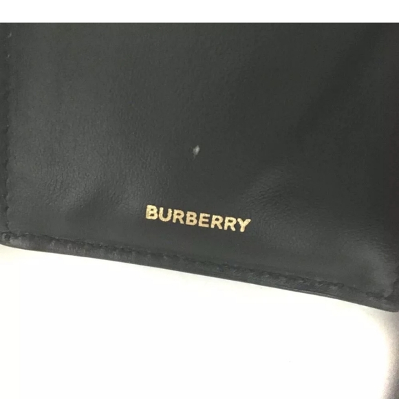 BURBERRY Nova Check Canvas Leather Trifold Wallet - Picture 6 of 8